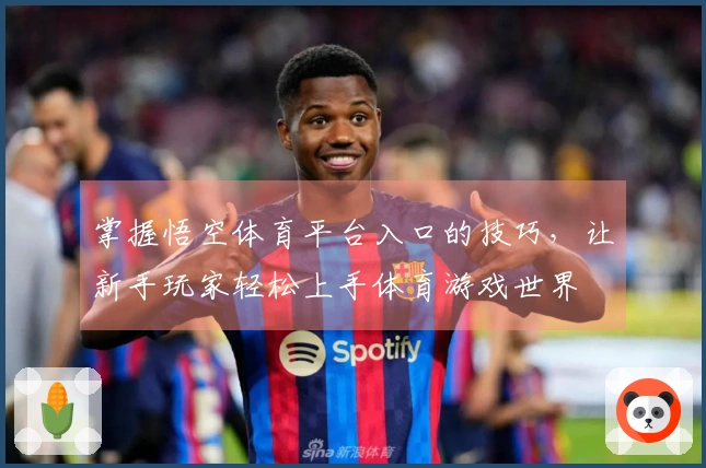 掌握悟空体育平台入口的技巧，让新手玩家轻松上手体育游戏世界